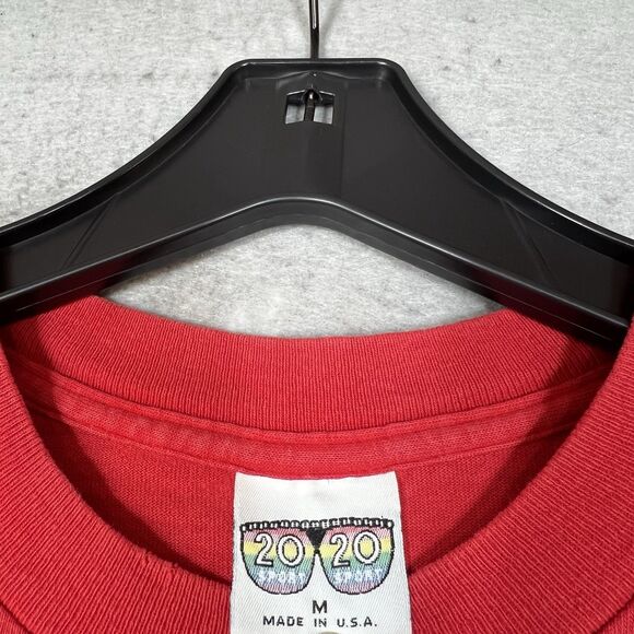 Vintage 20/20 Sport T-Shirt Men Medium Red Rutgers Scarlet Knights Single Stitch - Picture 11 of 15